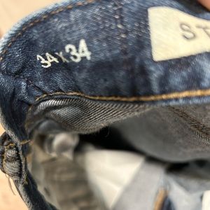 Gap 1969 blue denim jeans sz 34x34 straight leg